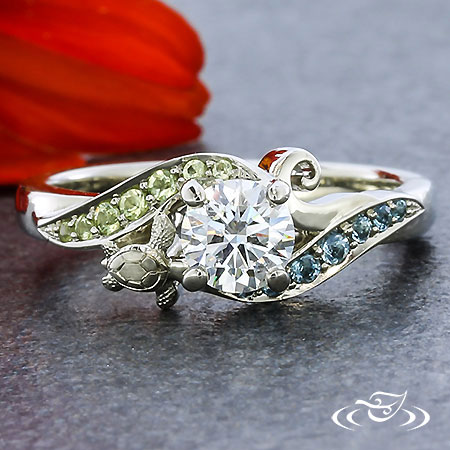 Sea turtle 2025 engagement ring